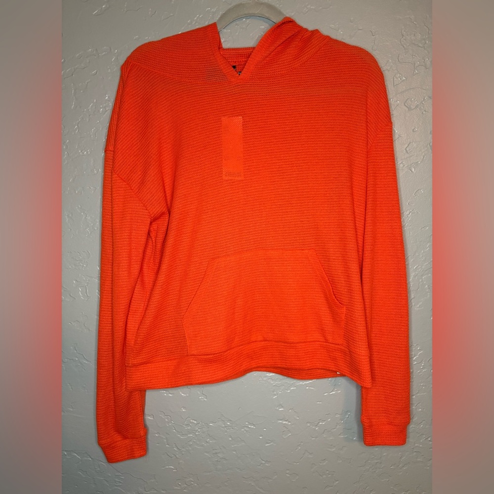 Urban Outfitters Orange Cropped Hoodie Vibrant Style